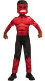 Marvel Red Hulk Jongens Kostuum
