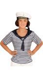 Matrozen Shirt Zwart Wit