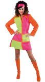 Meerkleurige 60's Carnavalsjurk Dames