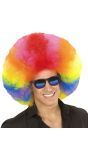 Meerkleurige Maxi Afro Pruik