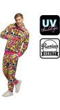 Meerkleurige Street Art Trainingspak Heren