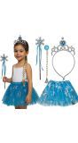 Meisjes Blauwe Prinsessen Tutu set met Accesoires
