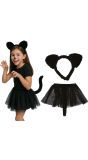 Meisjes Kitten set Zwart