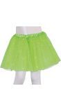 Meisjes Tutu Sterren Limoen Groen 30cm