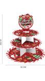 Merry Christmas Kerst Etagere 3 Lagen Karton