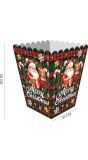 Merry Christmas Kerst Popcorn Bakjes 6 Stuks