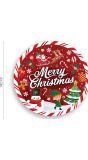 Merry Christmas Wegwerpbordjes 6 Stuks