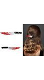 Mes met Bloed Haarclip Halloween