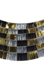 Metallic Backdrop Verjaardagslinger Goud Zilver Zwart