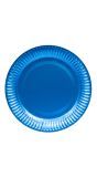 Metallic Feestbordjes 8 Stuks Blauw