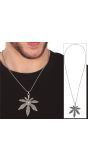 Metallic Marihuana Ketting