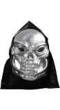 Metallic Schedelmasker met Kap