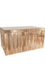 Metallic Tafelrok Roségoud 300cm