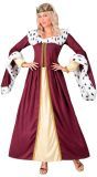Middeleeuws Koningin Kostuum Dames Rood