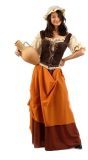 Middeleeuwse Landvrouw Kostuum