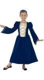 Middeleeuwse Prinses Kind Kostuum Blauw