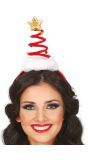 Mini Kerstmuts Spiraal Haarband