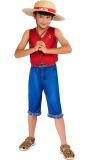Monkey D. Luffy One Piece Kostuum Kind