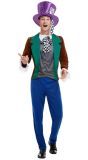 Multicolor Mad Hatter Kostuum