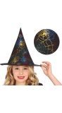 Multikleur Spinnenweb Heksenhoed Kinderen