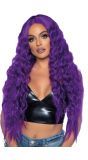 Naomi Lange Krullen Pruik Paars