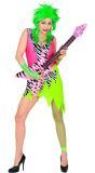 Neon 80's Rock Chick Jurkje Dames
