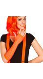 Neon 80's Vingerloze Handschoenen Oranje
