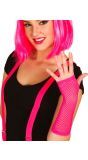 Neon 80's Vingerloze Handschoenen Roze
