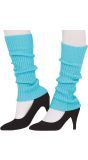 Neon Blauwe 80's Beenwarmers Retro