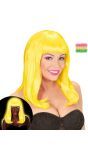 Neon Gele Lange Pruik