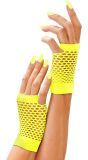 Neon Gele Vingerloze Nethandschoenen