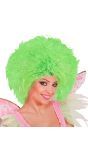 Neon Groene Fee Pruik