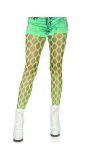 Neon Groene Panty met Grote Gaten