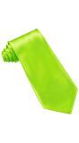 Neon Groene Satijnen Stropdas