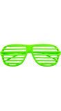Neon Groene Shutter Bril