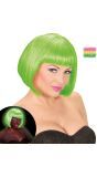 Neon Groene Valentijn Pruik