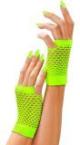 Neon Groene Vingerloze Nethandschoenen