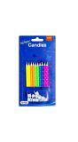 Neon Magische Taartkaarsjes 10 Stuks