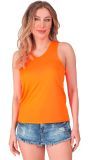 Neon Oranje 80s Carnaval Tanktop Dames