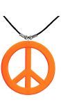 Neon Oranje Hippie Ketting