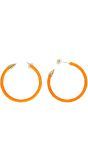 Neon Oranje Ring Oorbellen