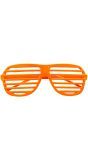 Neon Oranje Shutter Bril