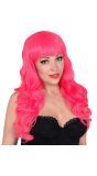 Neon Roze Bella Pruik Dames