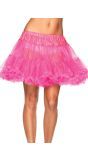Neon Roze Petticoat met Dubbele Ruche