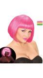 Neon Roze Valentijn Pruik