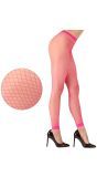 Neon Roze Visnet Legging One-Size-Volwassenen