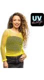 Neongeel Visnet Shirt Dames Festival