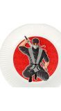 Ninja Papieren Bordjes 8 Stuks