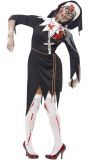 Nonnen Zombie Outfit Zwart