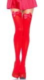 Nylon Kniekousen Rood